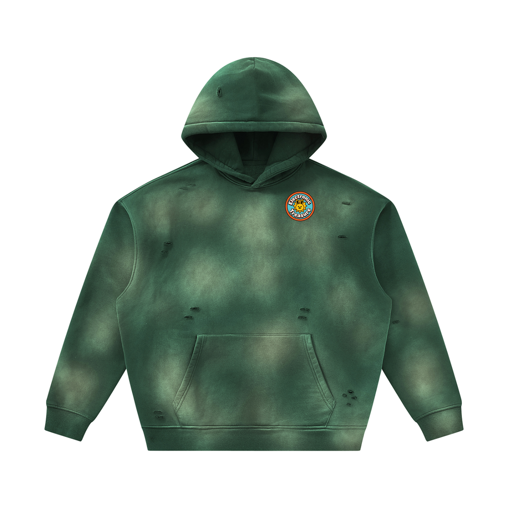 electronictreasure,distressed,hoodie,vintage,wash,acid,streetwear,oversized,graphic,y2k,heavyweight